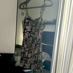 Zara snake print mini dress